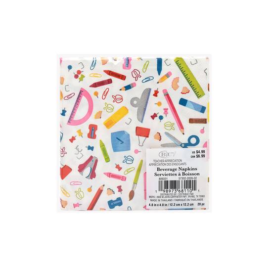 Teacher Beverage Napkins, 20ct. by B2C™